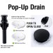 Black 4in Centerset Bathroom Sink Faucet 3 Hole Vanity Mixer 2 Handle With Drain - view 10
