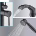Black Bath Mixer Faucet Freestanding Tub Filler With Hand Shower Floor Mounted - view 7