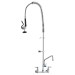 47" Commercial Faucet Pre-Rinse Kitchen Sink Faucet Wall Mount With Sprayer - view 12
