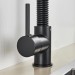 Matte Black Pull Down Kitchen Faucet With Sprayer Single Handle Sink Mixer Taps - view 9