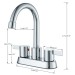 Chrome Bathroom Sink Faucet 3Hole 4inch Centerset Vanity Mixer 2 Handle Faucet - view 10