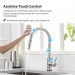 Touch Sensor Kitchen Faucet Pull Down Sprayer Swivel Sink Mixer Brushed Nickel - view 5