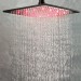 16-inch LED Shower Head Ceiling/Wall Mounted Matte Black Rain Square Sprayer Tap - view 5