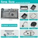 Flying Rain Stainles Steel Watefall Kitchen Sink W PullDown Faucet Black29.5INCH - view 4