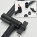 Black Rain Shower Head With Handheld Spray Set High Pressure 16" Adjustable Arm - view 15