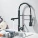 Matte Black Kitchen Faucet Pull Down Sprayer Swivel Single Handle Sink Mixer Tap - view 5