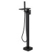Black Tub Filler Freestanding Bathtub Faucet Floor Mount Waterfall Tub Faucet - view 2