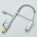 Brushed Nickel Kitchen Faucet With Sprayer Single Handle Pull Down Sink Mixer - view 10