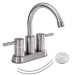 4 Inch Bathroom Sink Faucet 2Handle Centerset Vanity Mixer Faucet Brushed Nickel - view 2