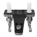 4" Chrome Basin Sink Faucet Plastic Mixer Tap Kitchen Sink Faucet Dual Handles - view 8