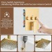 Brushed Gold Rainfall Shower System With 3 Settings Handheld Shower Faucet Set - view 9
