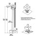Matte Black Freestanding Floor Mount Tub Filler Bathtub Faucet With Hand Shower - view 11