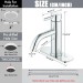 Chrome Bathroom Sink Faucet Single Handle 1 Or 3 Hole Vanity Mixer With Drain - view 8