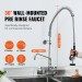 36" Commercial Pre-Rinse Faucet Wall Mount Kitchen Sink Faucet W/ Sprayer - view 3