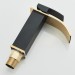 Black Gold Waterfall Bathroom Sink Faucet Single Handle Vanity Mixer With Drain - view 15