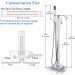 Chrome Bathtub Faucet Floor Mount Freestanding Waterfall Tub Filler W/Hand Spray - view 10