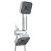 Chrome High Pressure 4inch Rain Shower Head With Handheld Spray Combo Wall Mount - view 2