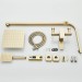 Brushed Gold Rain Shower System Outdoor Shower Fixtures With Handheld Spray Kit - view 13