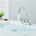 Chrome Bathroom Sink Faucet 3Hole 4inch Centerset Vanity Mixer 2 Handle Faucet - view 4