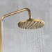 Antique Brass Rainfall Shower Faucet System Set Wall Mount Shower Mixer Fixture - view 6