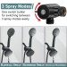 Black 4" Round Rainfall Shower Head With Handheld Spray High Pressure Wall Mount - view 4