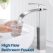 Waterfall Tall Bathroom Faucet 1Hole Single Handle Vessel Sink Faucet With Drain - view 5