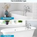 Chrome Clawfoot Tub Faucet Wall Mount Bathtub Filler Faucet With Hand Shower - view 3