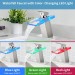 Brushed Nickel LED Waterfall Bathroom Sink Faucet Vanity Mixer Taps With Cover - view 6