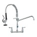 21" Pre Rinse Faucet Wall Mount Commercial Kitchen Faucet W/ Sprayer Hose - view 2