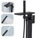 Black Tub Filler Freestanding Bathtub Faucet Floor Mount Waterfall Tub Faucet - view 3