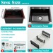 Stainless Steel Drop In Kitchen Sink Single Bowl Kitchen Basin With Drain Kit - view 3