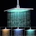 LED Shower Head Chrome 12 Inch Square Rainfall Sprayer Faucet Stainless Steel - view 2