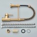 Brushed Gold Kitchen Faucet 1 Hole Pull Down Sprayer Commercial Mixer Sink Tap - view 8