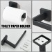 5 Pcs Black Bathroom Hardware Set Stainless Steel Towel Bar Towel Racks Hooks - view 6