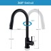 Touch Sensor Kitchen Sink Faucet Black Pull Down Sprayer Single Handle Mixer Tap - view 9