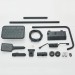 Black Rainfall Shower Faucet Set Bathroom Exposed Shower System With Mixer Valve - view 21