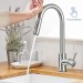 Touch Sensor Kitchen Faucet Pull Down Sprayer Swivel Sink Mixer Brushed Nickel - view 2