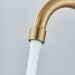 Bathroom Sink Faucet 3 Hole Brushed Gold 4inch Centerset Vanity Mixer With Drain - view 7
