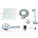 Chrome 8"Rain Shower Head With Handheld Spray Combo High Pressure Adjustable Arm - view 15