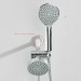 Chrome 4 Inch Round Shower Head With Handheld Spray 3-Way Rainfall Head Combo - view 13