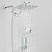 Chrome 12 In Rain Shower Head With Handheld Spray Combo High Pressure Adjustable - view 7