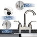 4In Brushed Nicke RV Bathroom Sink Faucet Double Handle Plastic Deck Mounted US - view 7