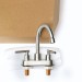 Brushed Nickel Bathroom Kitchen Sink Faucet 3Hole 4in Centerset Vanity Mixer - view 8