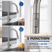 Brushed Nickel Kitchen Sink Faucet Pull Down Sprayer Single Handle Swivel Mixer - view 5