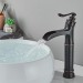 Oil Rubbed Bronze Tall Bathroom Sink Faucet 1Hole Waterfall Vessel Mixer W/Drain - view 4