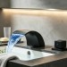 Black Waterfall Bathroom Sink Faucet LED 8 Inch Widespread 3 Hole Vanity Faucet - view 2