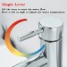 Chrome Bathroom Faucet Single Handle Sink Vanity Mixer Taps With Pop-up Drain - view 8