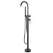 Matte Black Bathtub Faucet Freestanding Tub Filler Faucet With Handheld Shower - view 2