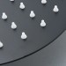 Black Shower Faucet System Outdoor Shower Fixtures Kit 8" Rain Shower Head Combo - view 12