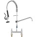 26" Commercial Faucet W/ Pre-Rinse Sprayer Deck Mount Kitchen Sink Faucet - view 2